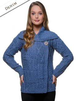 Best Sale Patchwork Cardigan with Collar Women Cardigans, Jackets & Coatigans