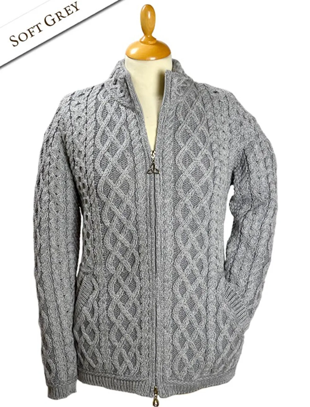 Best Sale Plated Cardigan with Celtic Zip Women Cardigans, Jackets & Coatigans
