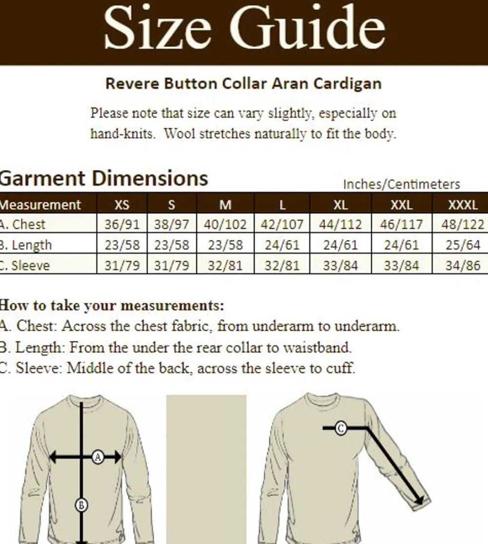 Sale Revere Button Collar Aran Cardigan Women Cardigans, Jackets & Coatigans