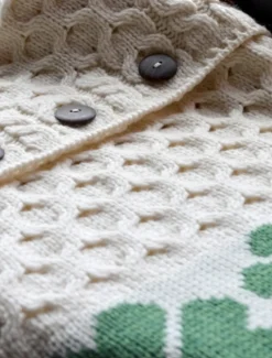 Shop Shamrock Cushion Cover Aran Design Homeware