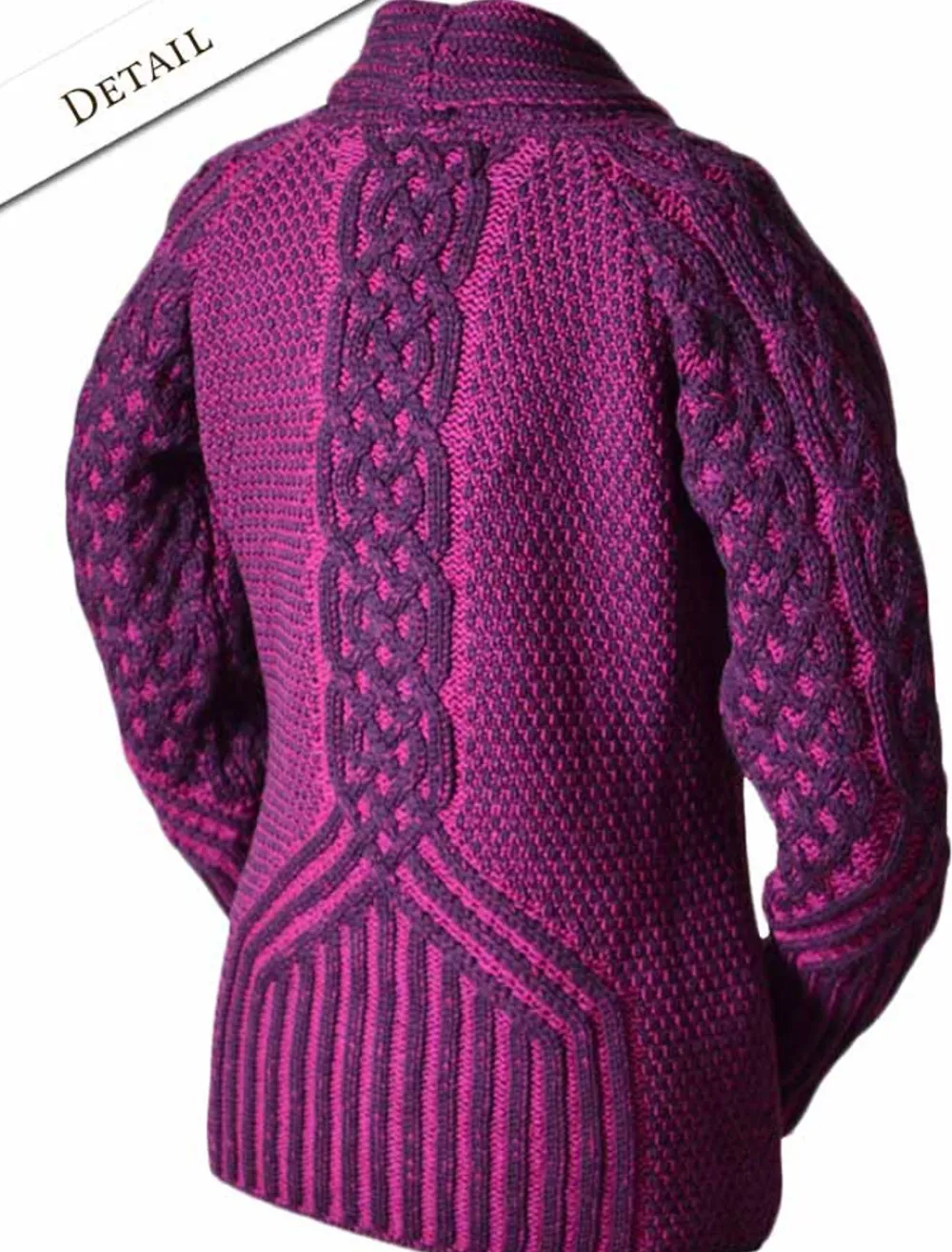 Shop Shawl Neck Two-Tone Merino Cardigan Women Cardigans, Jackets & Coatigans