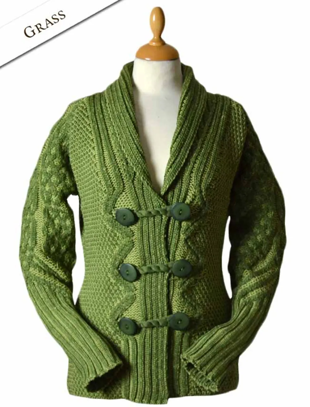 Shop Shawl Neck Two-Tone Merino Cardigan Women Cardigans, Jackets & Coatigans