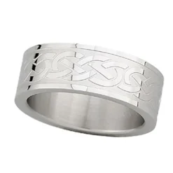 Shop Steel Engraved Celtic Knot Ring Women Jewelry|Jewelry