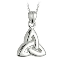 Discount Sterling Silver Double-Sided Trinity Knot Pendant Women Jewelry|Jewelry