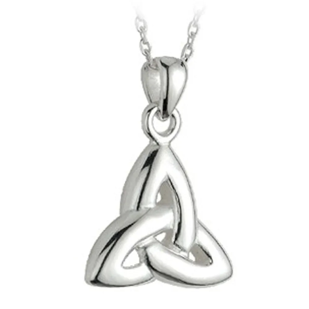 Discount Sterling Silver Double-Sided Trinity Knot Pendant Women Jewelry|Jewelry