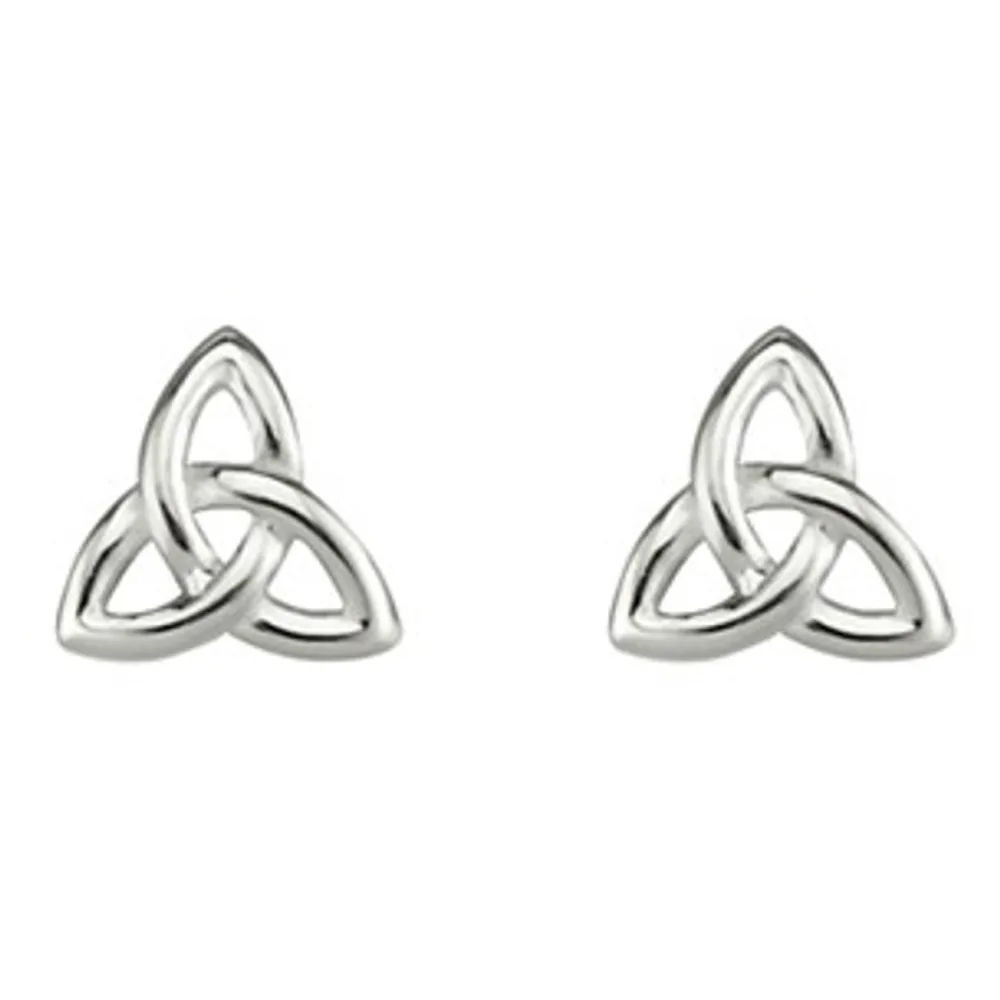 Shop Sterling Silver Small Trinity Stud Earrings Women Jewelry|Jewelry
