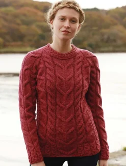 Clearance Super Soft Luxury Cable Knit Aran Women Sweaters
