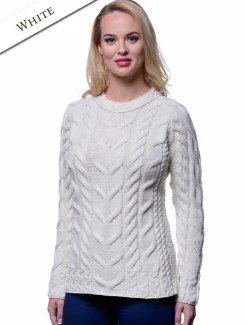Clearance Super Soft Luxury Cable Knit Aran Women Sweaters