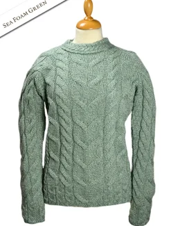 Clearance Super Soft Luxury Cable Knit Aran Women Sweaters