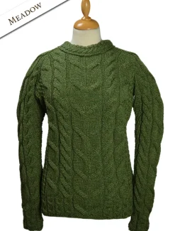 Clearance Super Soft Luxury Cable Knit Aran Women Sweaters