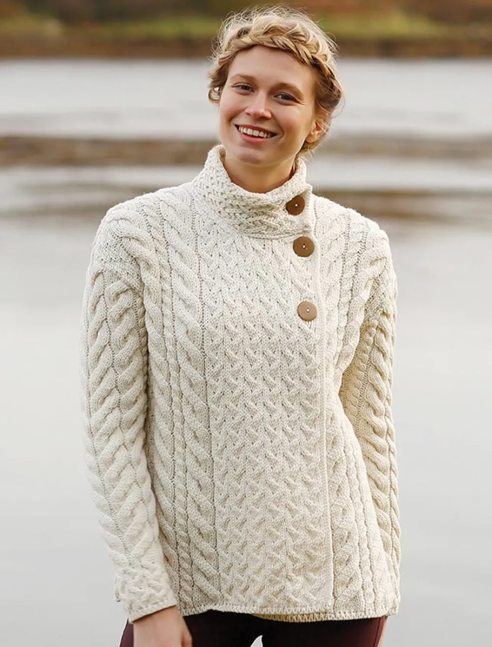 Discount Super Soft Trellis and Cable Cardigan Women Cardigans, Jackets & Coatigans