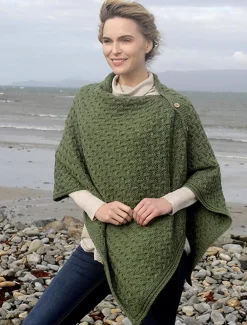 Best Super Soft Trellis Poncho Women Ponchos, Capes & Shawls