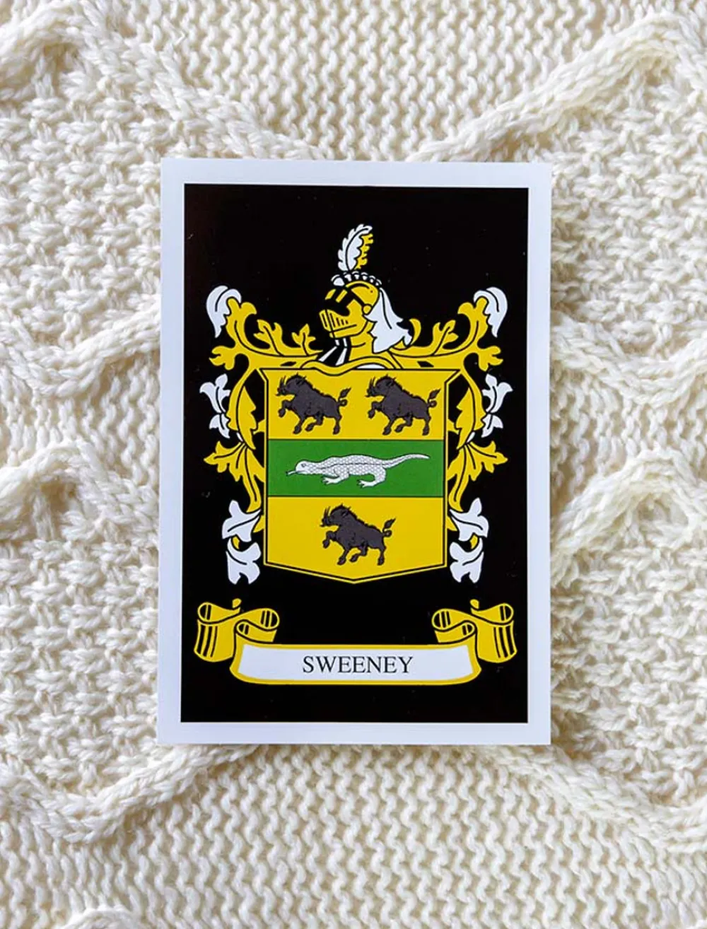 Outlet Sweeney Clan Aran Throw Clan Throws