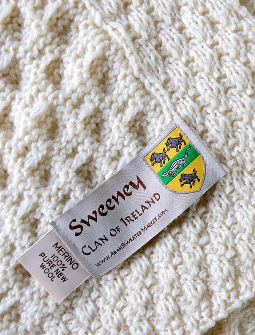 Outlet Sweeney Clan Aran Throw Clan Throws