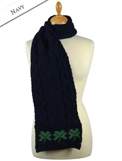Flash Sale Three Shamrocks Merino Scarf Women Knitted Wool Scarves