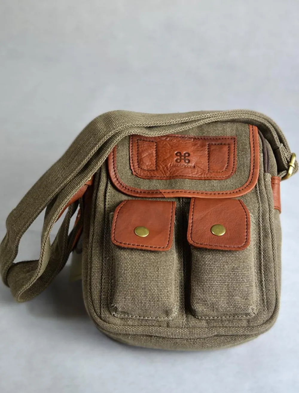 Flash Sale Traditional Tweed & Leather Double Pocket Bag Women Bags And Satchels|Bags And Satchels