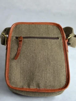 Flash Sale Traditional Tweed & Leather Double Pocket Bag Women Bags And Satchels|Bags And Satchels