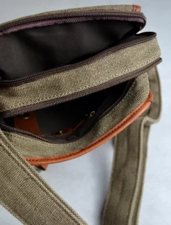 Flash Sale Traditional Tweed & Leather Double Pocket Bag Women Bags And Satchels|Bags And Satchels