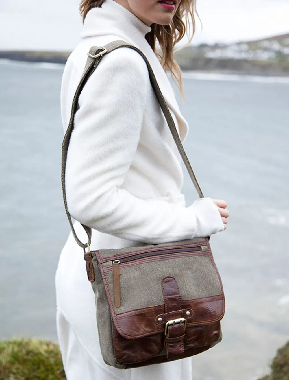 Discount Traditional Tweed & Leather Single Buckle Bag Women Bags And Satchels|Bags And Satchels