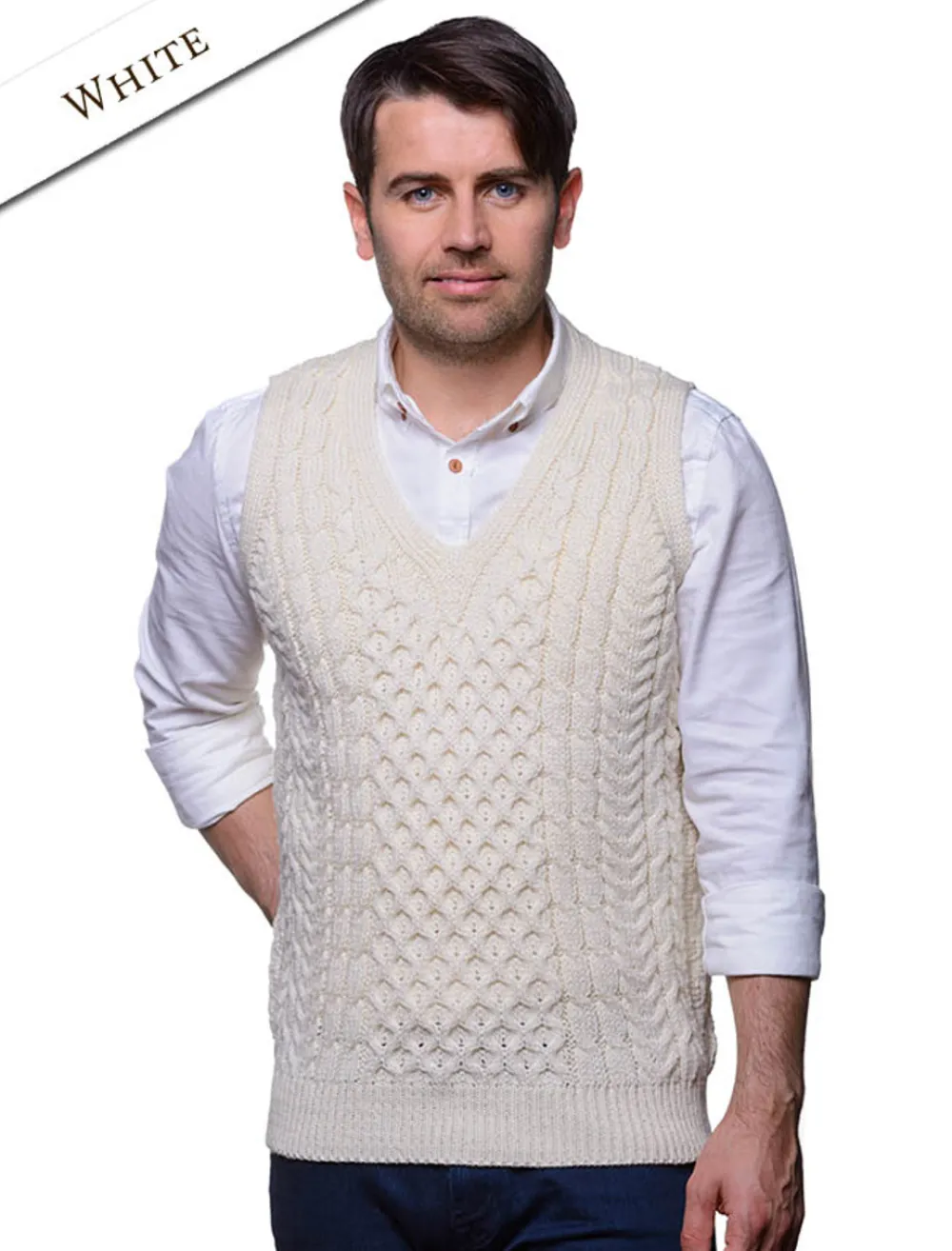 Sale V-Neck Aran Slipover Cardigans, Jackets & Coats