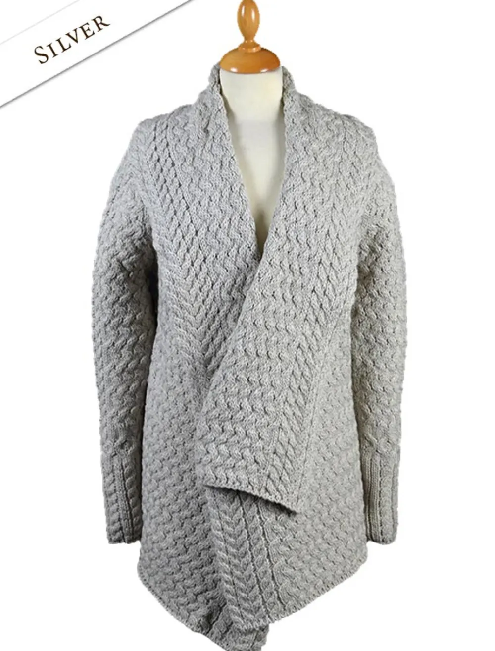 Outlet Waterfall Cable Cardigan Women Cardigans, Jackets & Coatigans