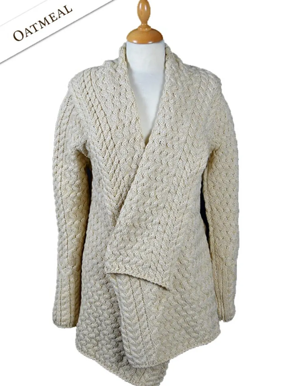 Outlet Waterfall Cable Cardigan Women Cardigans, Jackets & Coatigans