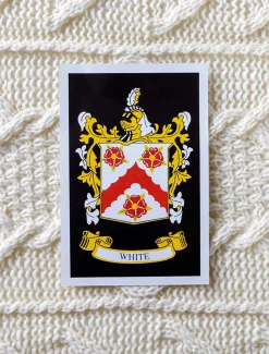 Hot White Clan Aran Throw Clan Throws