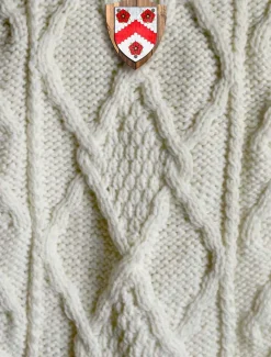 Hot White Clan Aran Throw Clan Throws