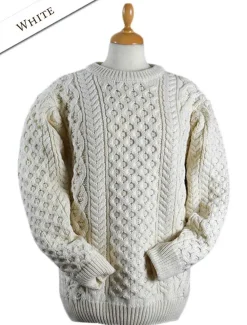 Clearance Women's Heavyweight Merino Wool Aran Sweater Women Sweaters