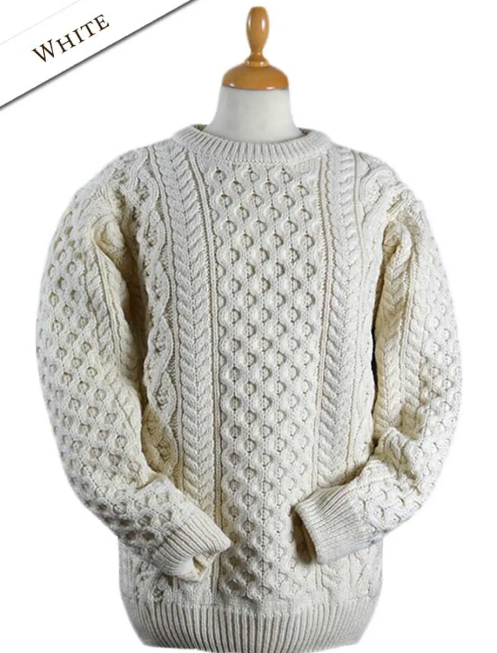 Clearance Women's Heavyweight Merino Wool Aran Sweater Women Sweaters
