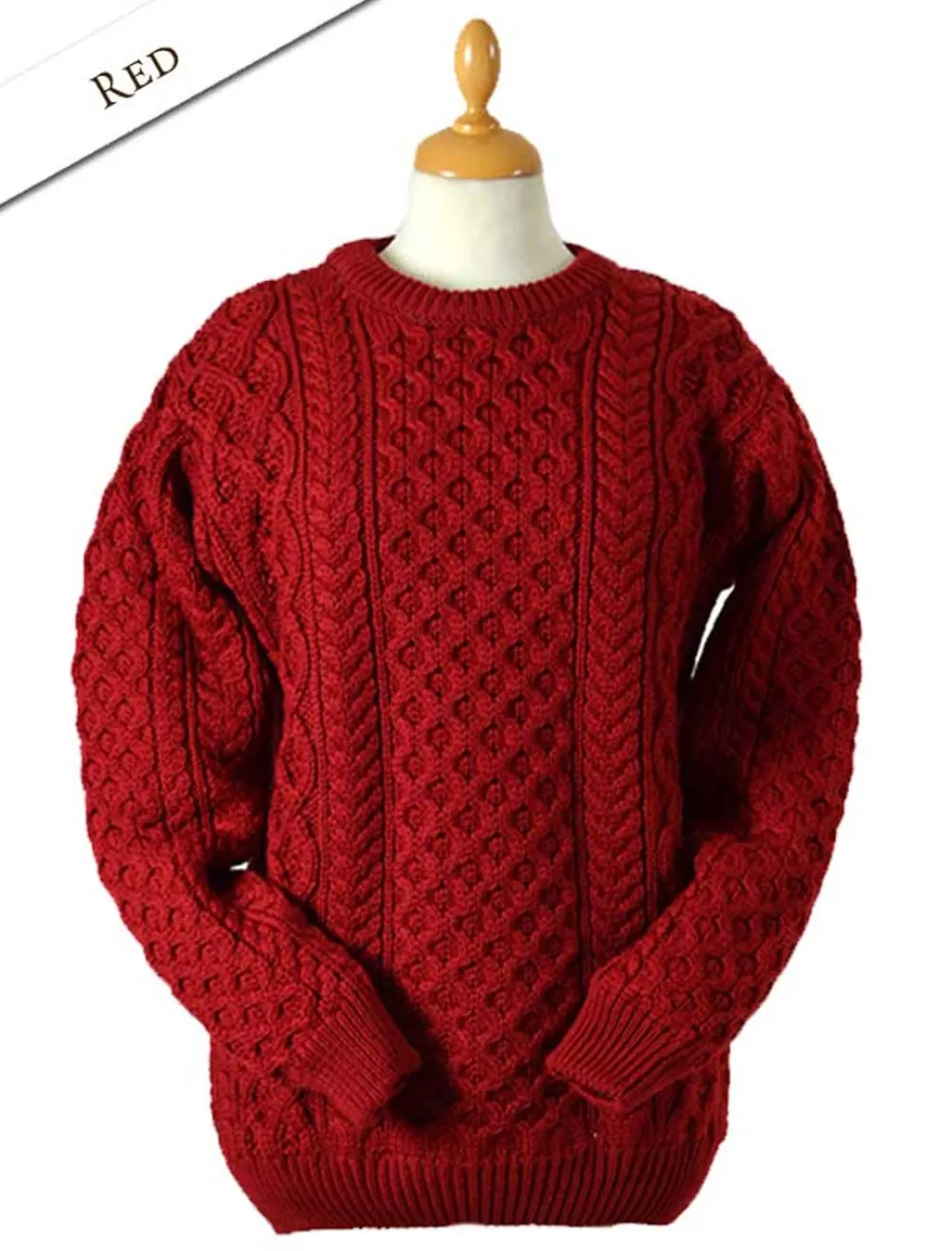 Clearance Women's Heavyweight Merino Wool Aran Sweater Women Sweaters