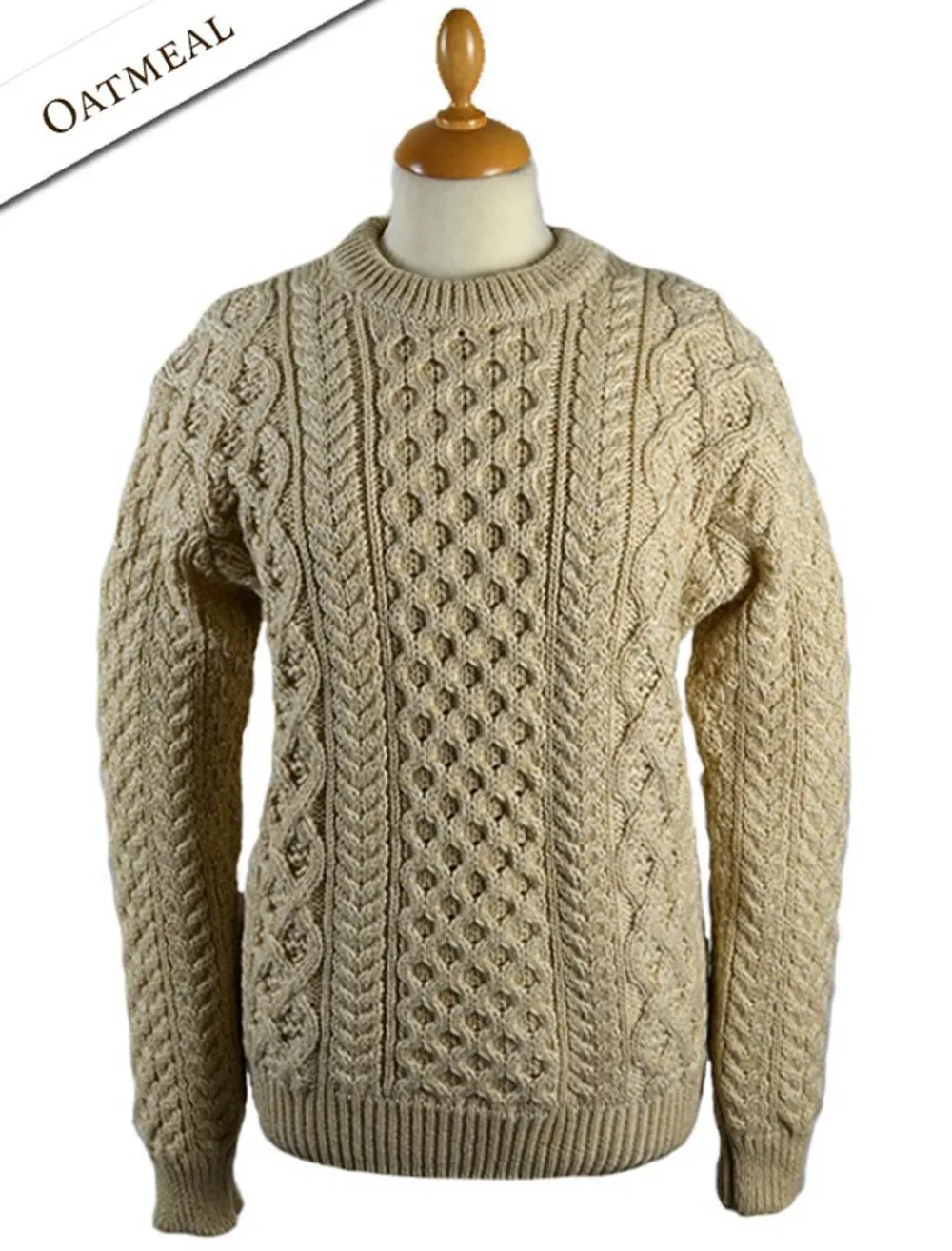 Clearance Women's Heavyweight Merino Wool Aran Sweater Women Sweaters