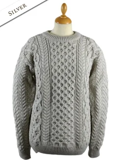Clearance Women's Heavyweight Merino Wool Aran Sweater Women Sweaters