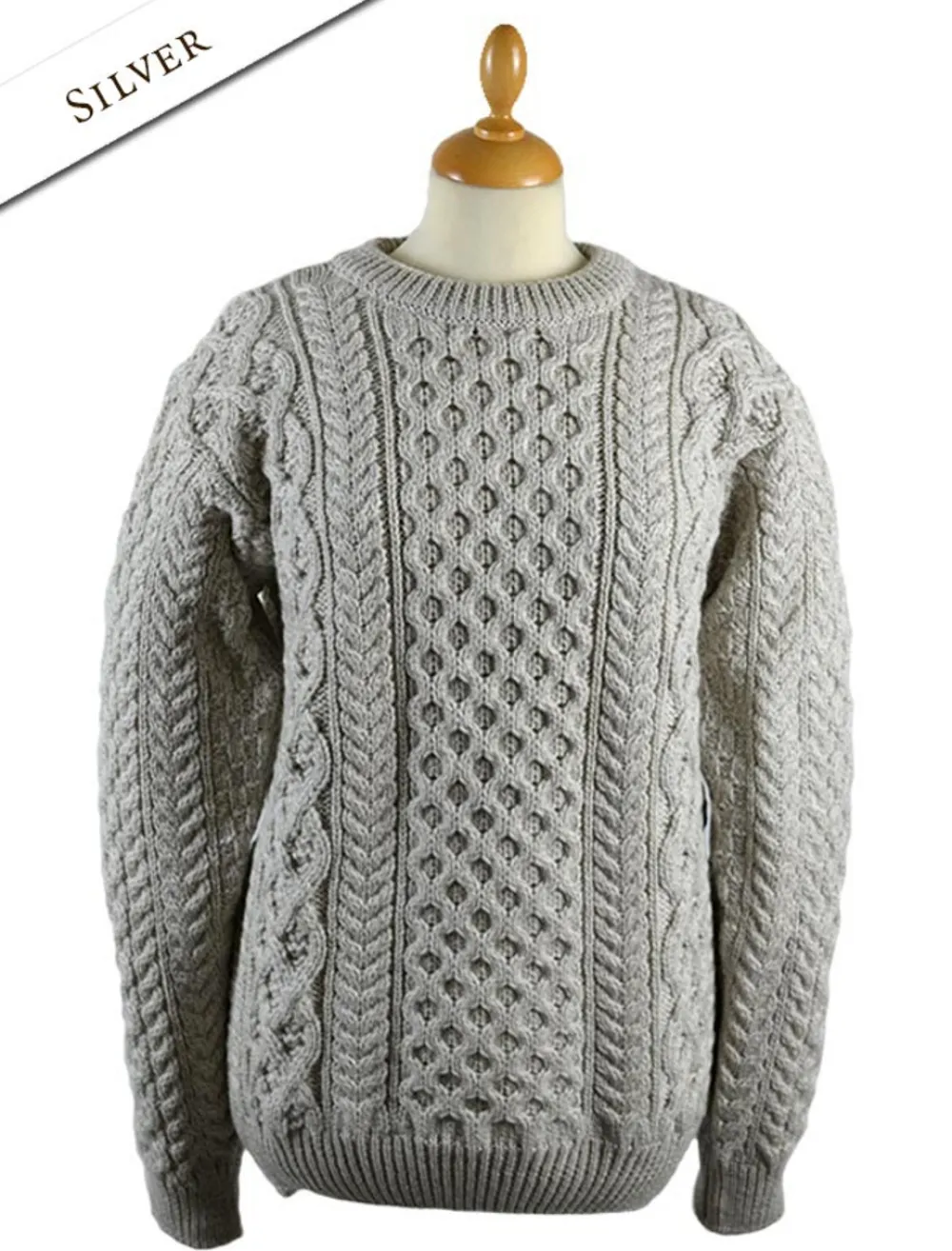 Clearance Women's Heavyweight Merino Wool Aran Sweater Women Sweaters