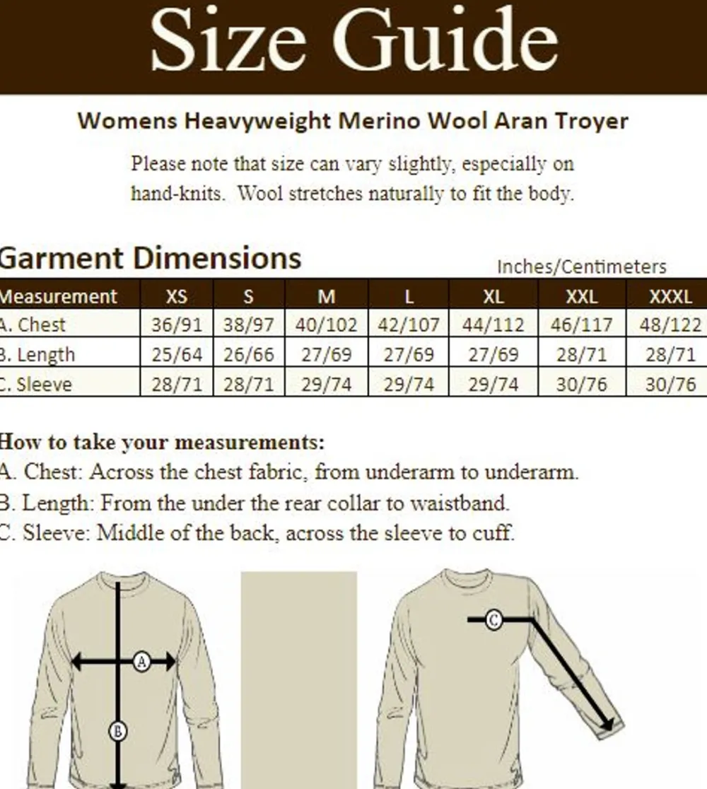 Best Sale Womens Heavyweight Merino Wool Aran Troyer Women Sweaters