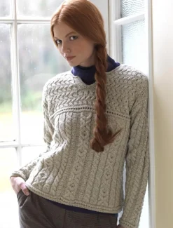 Fashion Women's Keyhole Crew Neck Sweater Women Sweaters