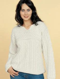 Fashion Women's Keyhole Crew Neck Sweater Women Sweaters