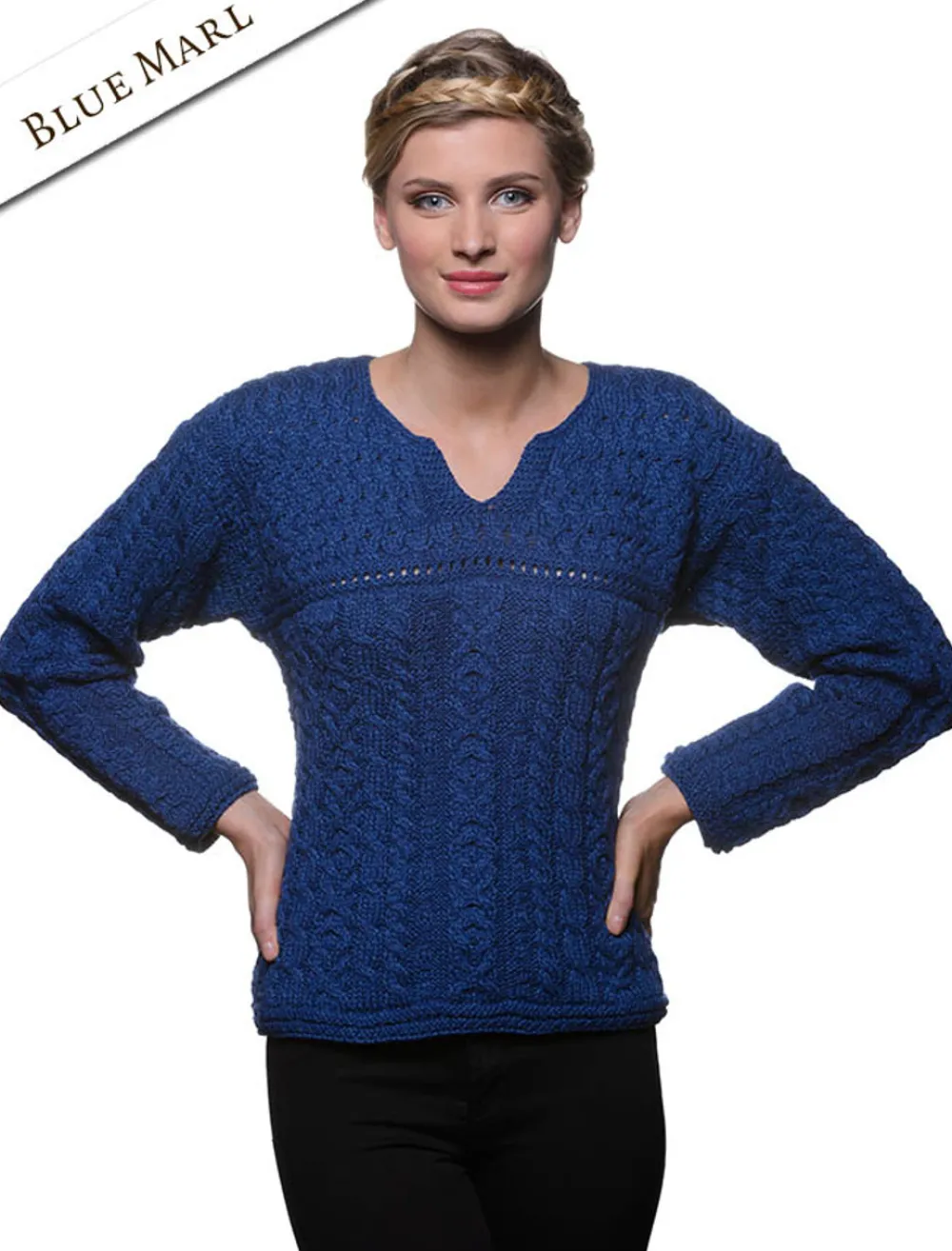 Fashion Women's Keyhole Crew Neck Sweater Women Sweaters