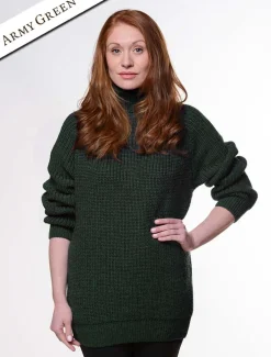 Best Women's Merino Ribbed Turtleneck Sweater Women Sweaters
