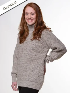 Best Women's Merino Ribbed Turtleneck Sweater Women Sweaters