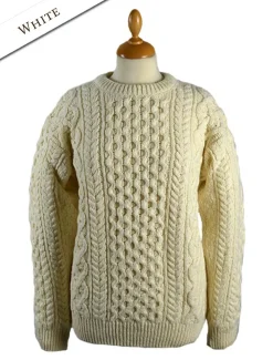 New Women's Oversized Wool Cashmere Aran Sweater Women Sweaters