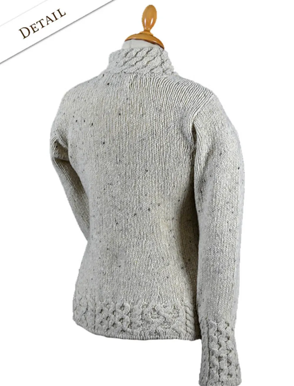 Shop Women's Wool Cashmere Aran Mock Turtleneck Sweater Women Sweaters