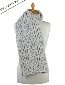 Best Sale Women's Wool Cashmere Aran Honeycomb Scarf Women Knitted Wool Scarves