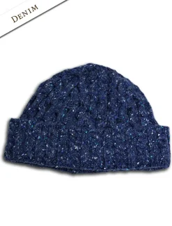 Online Wool Cashmere Aran Honeycomb Hat Irish Wool Hats