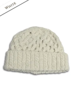Online Wool Cashmere Aran Honeycomb Hat Irish Wool Hats