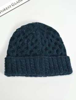Online Wool Cashmere Aran Honeycomb Hat Irish Wool Hats
