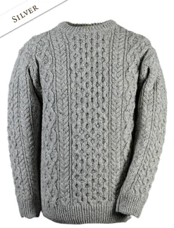 Clearance Wool Cashmere Aran Sweater Sweaters