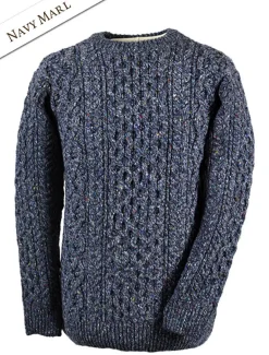 Clearance Wool Cashmere Aran Sweater Sweaters