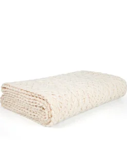 Best Sale Wool Cashmere Aran Throw Knitted Wool Throws