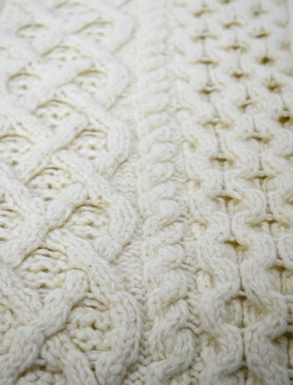 Best Sale Wool Cashmere Aran Throw Knitted Wool Throws